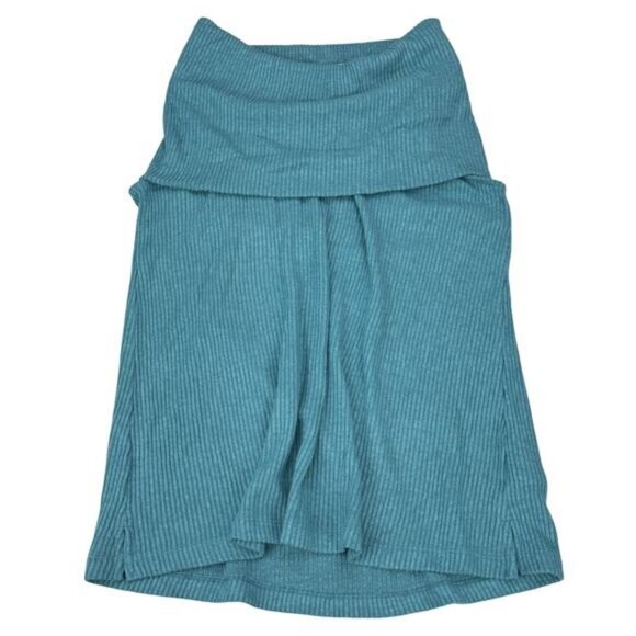 Vanessa Virginia Anthropologie Merian Cowl Neck Sweater Top In Turquoise XS - Picture 2 of 5